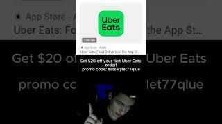 Get 20 off your first Uber Eats order promo code eatskylet77qlue [upl. by Dry]