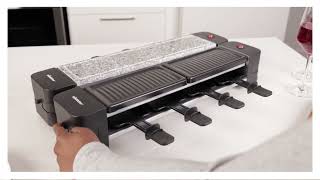 Lugano Extendable Hot Stone Grill amp Raclette [upl. by Ailime365]