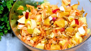 Chicorée Salat mal anders mit einer Geheimzutat in 5 Minuten Mit Orange Apfel amp leckerem Dressing [upl. by Nale694]