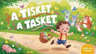 A Tisket A Tasket with LyricsCoComelon Kids Nursery Rhymes and Songs  HD [upl. by Ellerey]