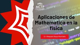 Aplicaciones de Mathematica en la física [upl. by Lavinie]