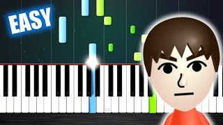 Mii Channel Theme  EASY Piano Tutorial by PlutaX [upl. by Noral]