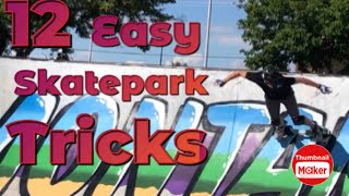 12 Easy Ripstik Skatepark Tricks [upl. by Burns621]