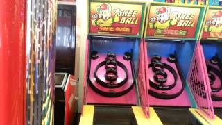 Chuck E Cheese  PLAYING SKEE BALL 1 September 2014 FREEZE Arcade Gameplay [upl. by Llenrup]