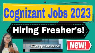 Cognizant Recruitment 2024  Freshers Hiring Drive  Apply Now [upl. by Wehttam978]