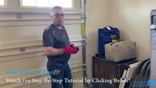 Garage Door Installation  Demonstration Full Tutorial Below [upl. by Enellek]