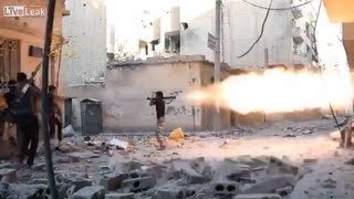 Fast RPG Shot in Syria [upl. by Nessej99]