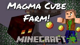 Minecraft Tutorial  How to make a Magma Cube Farm xp and Magma cream farm  116 [upl. by Gwenette265]