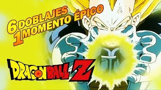 Vegeta lanza su Resplandor Final a Cell  6 Doblajes 1 Momento Épico reacción crítica y parodias [upl. by Ermin606]