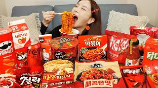 Mukbang ASMR 편의점 🔥 직접만든 만두 떡볶이 레시피 신라면 볶음면 디저트 먹방 Korea Convenience Store Food Eatingshow Ssoyoung [upl. by Audy300]