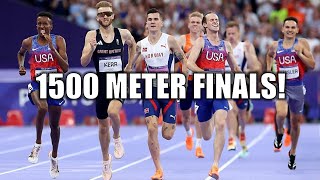 Mens 1500 Meter Finals Were CRAZY  Cole Hocker V Josh Kerr amp Jakob Ingebrigtsen  Paris Olympics [upl. by Phonsa]