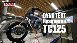 VHM Dynotest Husqvarna TC125 STech prepping amp testing [upl. by Egiarc]