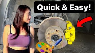 Easiest Way To Paint Your Brake Calipers Without Removing Them F32 428i BMW F30 328i Colored Brakes [upl. by Areta]