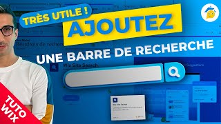 Comment ajouter une barre de recherche à votre site Wix Très utile [upl. by Ardua172]