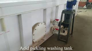 Acid Pickling washing tank for electro galvanized wire machine [upl. by Richara846]