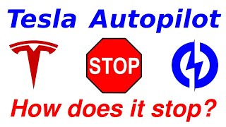 Tesla Autopilot  How does it stop [upl. by Niltiak]