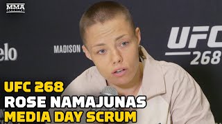 Rose Namajunas Thought Carla Esparza Would Be Next Views Zhang Weili As ‘Most Dangerous’  UFC 268 [upl. by Eladnor]