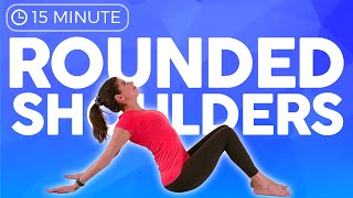 15 minute MOBILITY Yoga for Posture Upper Back Pain amp Fix Rounded Shoulders [upl. by Golding]