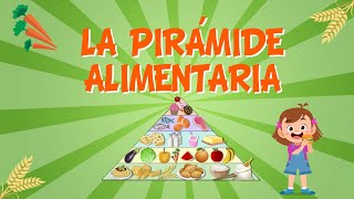 ALIMENTACIÓN SANA LA PIRÁMIDE ALIMENTARIA  Videos Educativos para niños [upl. by Adlar711]