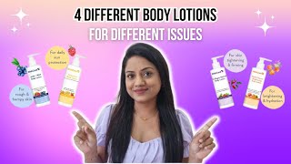 Different Body Lotions for Different Skin Concerns Ft WishCare  Ria Rajendran [upl. by Ahsatin]