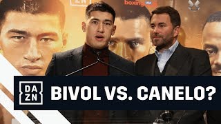 Dmitry Bivol Is Down To Fight Canelo At 168 lbs [upl. by Ocirrej]