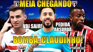 BOMBA CLAUDINHO NEGOCIA COM O SÃƒO PAULO WELLINGTON PEDE UM MILHÃƒO E GALOPPO SAINDO PARA O BOCA E [upl. by Dorey459]