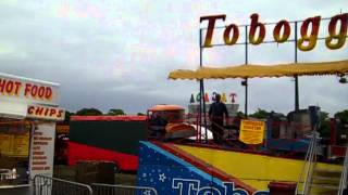 Toboggan Vertical Coaster Onride The Hoppings 2012 [upl. by Dragde]