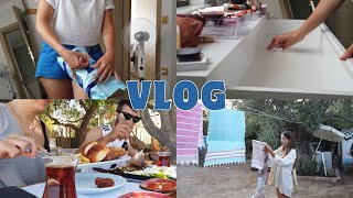 VLOG  Pazar Kahvaltısı Mini Kaçamak Ev Temizliği Cilt Bakımı [upl. by Blinni]