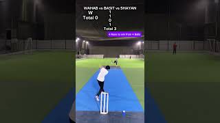 Outswing 🔥 Inswing 😮 Reverse Swing💪 BASIT vs SHAYAN vs WAHAB youtubeshorts cricketmatch cricket [upl. by Laehcym]