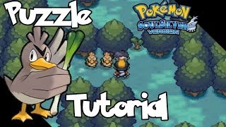 Pokemon Soul Silver Farfetchd puzzle tutorial [upl. by Anilatak853]