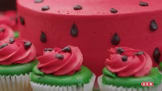 HEB Bakery Watermelon Cake  To Texas With Love [upl. by Naeloj158]