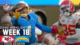 Kansas City Chiefs vs Los Angeles Chargers  2023 Week 18 Game Highlights [upl. by Jerad]