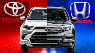 2023 Honda Pilot vs 2024 Toyota Grand Highlander [upl. by Tobit]