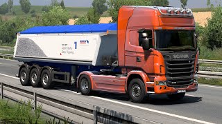 ETS 2  Using the Schmitz Cargobull SKI LIGHT Tipper Trailer to Transport Stone Dust Part 2 [upl. by Yelsna]