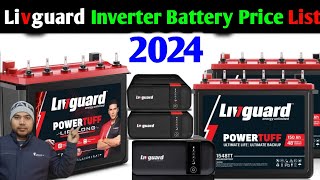 Livguard Inverter Battery Rate List l Best Inverter Battery Price 2024 [upl. by Enitsugua]