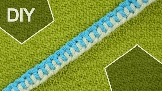 How to tie a Half Hitch knots  ZIPPER BRACELET [upl. by D'Arcy]