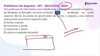 Revisão para Câmara de Rondonópolis  Questões da SELECON [upl. by Yendirb]