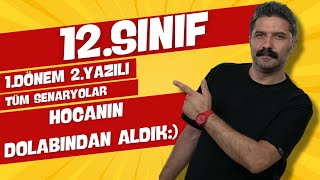 12SINIF  1Dönem 2Yazılı  PDF  Hocanın Dolabından Aldık  2PROVA  RÜŞTÜ HOCA [upl. by Publus]