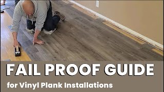 FAIL PROOF GUIDE for Any Size Vinyl Plank InstallationDIY Friendly [upl. by Llecrad]