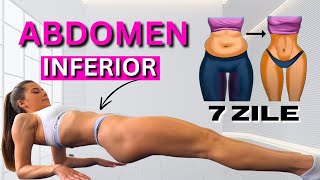 ABDOMEN INFERIOR  Plat In 7 Zile  Exercitii Pentru Abdomen Acasa [upl. by Krisha]