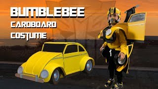 Bumblebee Cardboard Costume  Bumblebee Movie  Best Transformers Costume Ever [upl. by Eemiaj36]