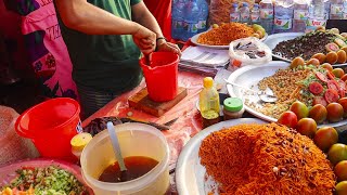 Bangladesh Unique Haleem Recipe Masala Chanachur Jhal Muri Best street food of Zirani Bazar [upl. by Arrec]