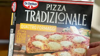 Fryspizzatest Dr Oetker Pizza Tradizionale Quattro Formaggi [upl. by Mayman]