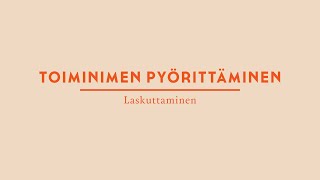 Asiakkaan laskuttaminen verkkolaskutus  Yritäfi Toiminimikurssi [upl. by Silliw]