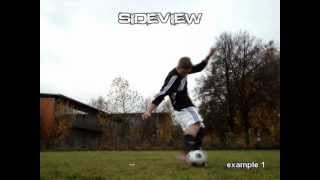 How to kick a football Driven Free Kick [upl. by Wagner781]