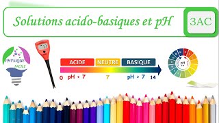 Les solutions acides et basiques et le pH partie I [upl. by Noreik]