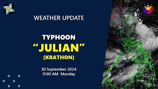 Press Briefing Typhoon JulianPH KRATHON 1100 AM Update September 30 2024  Monday [upl. by Netsrek734]