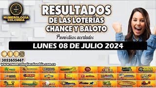 Resultados del Chance del LUNES 08 de JULIO de 2024 Loterias 😱💰💵 chance loteria resultados [upl. by Jarrad]