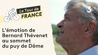 Tour de France 2023  l’émotion de Bernard Thévenet de retour au sommet du puy de Dôme [upl. by Rratsal]