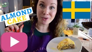 MANDELTÅRTA Recipe  Swedish Almond Cake [upl. by Yleve498]